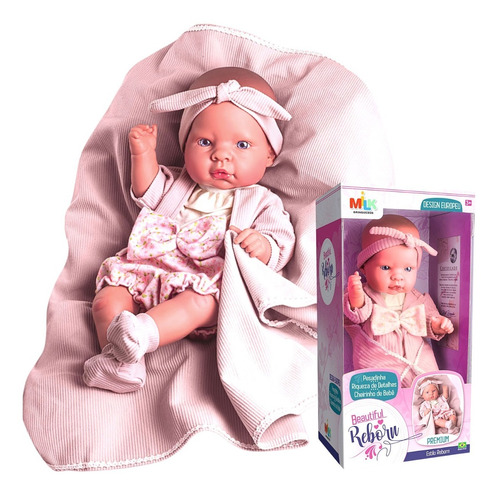 Bebe Reborn Premium Boneca Beautiful Rica Em Detalhes Milk